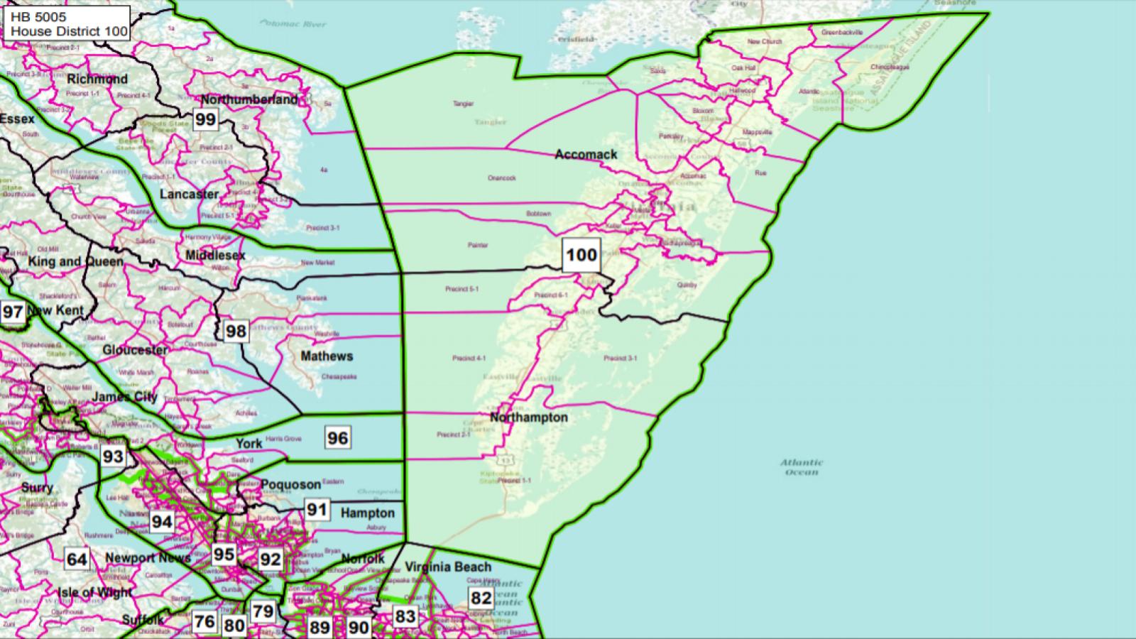 VA State House District #100