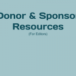 Donor and Sponsor Resources