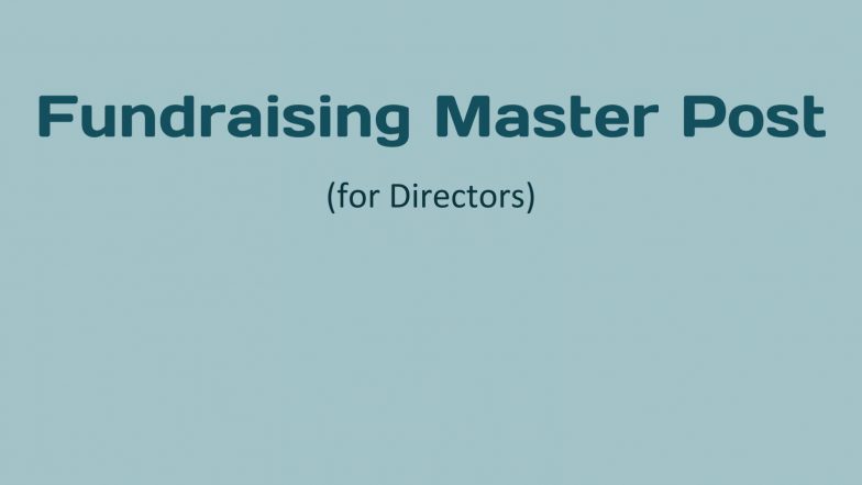 Fundraising Master Post