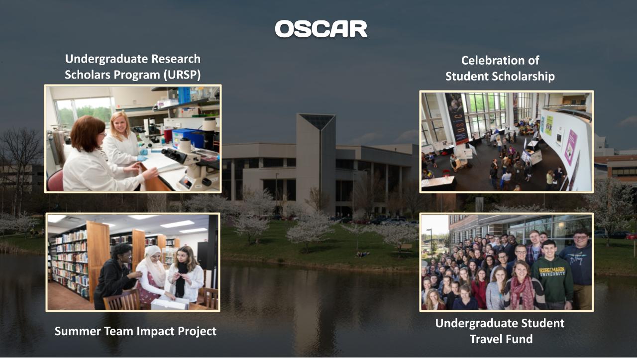 OSCAR - Office of Student Scholarship, Creative Activities, and  Research